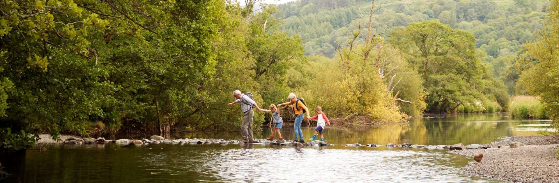 Family Exploring Nature